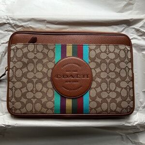 Coach laptop case 13” W x 9” H x 1” D